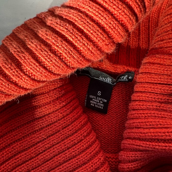 Willi Smith Women’s Orange Cotton Sweater - Picture 3 of 3